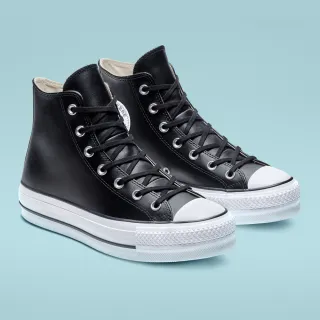 【CONVERSE】休閒鞋 男鞋 女鞋 帆布鞋 高筒 皮革 CTAS LIFT HI 黑 561675C