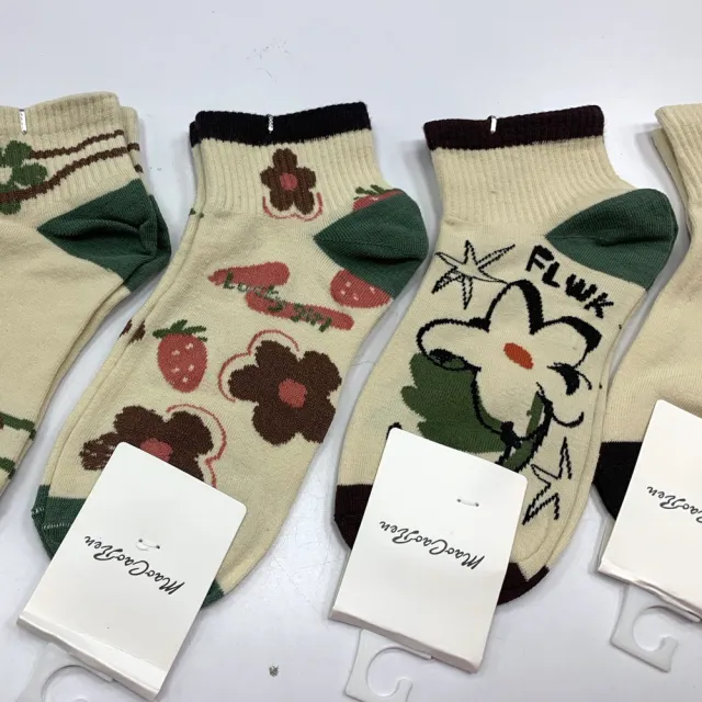 【Socks Form 襪子瘋】5雙組-100%純棉日系短襪(踝襪/棉襪/船型襪/女襪)