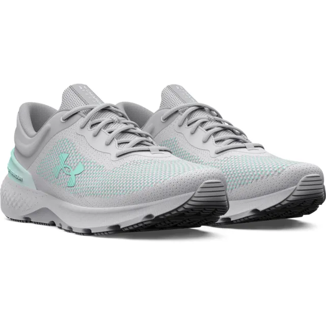 【UNDER ARMOUR】UA 女 Charged Escape 4 Knit 慢跑鞋 運動鞋_3026526-103(灰綠)