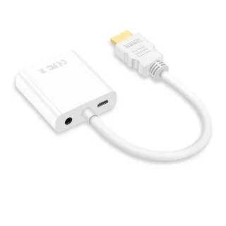 【LineQ】HDMI to VGA轉接線-外接電源音源版