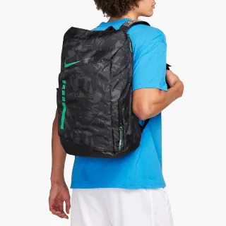 【NIKE 耐吉】後背包 Hoops Elite 男款 黑 綠 大空間 可調式背帶 氣墊 籃球 雙肩包 背包(FN0943-010)