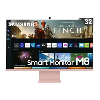 【SAMSUNG 三星】32吋4K  HDR淨藍光智慧聯網螢幕 M8 薔薇粉(S32BM80PUC)