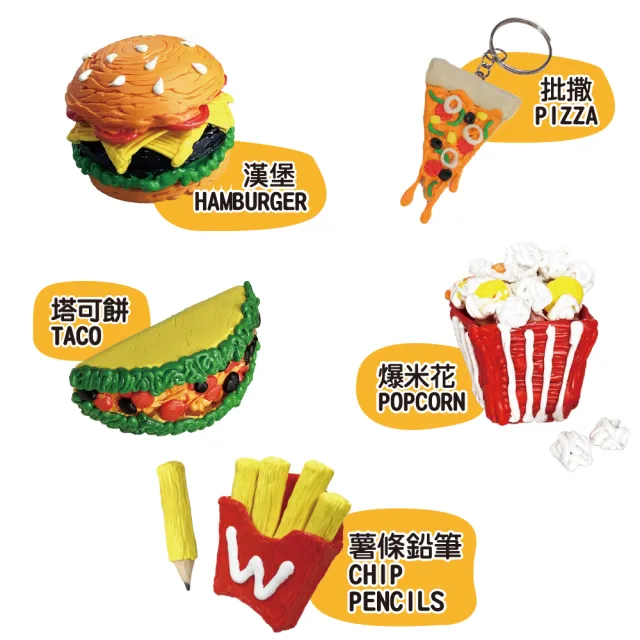 【T&U 泰允創意】3D列印筆材料包–迷你漢堡Mini Burgers(DIY 手作 兒童玩具 3D)