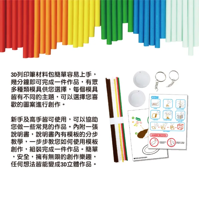 【T&U 泰允創意】3D列印筆材料包–咖哩飯Curry Rice(DIY 手作 兒童玩具 3D 顏料隨機)
