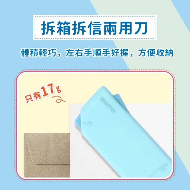 【sun-star】SHUTTO 多功能磁吸攜帶型開箱拆信刀(四色可選/日本進口/磁吸式/開箱/拆信/攜帶型)