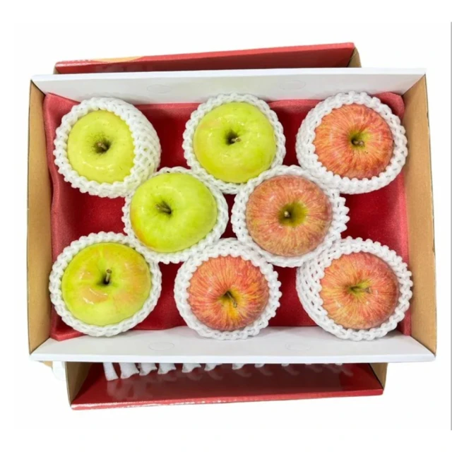 愛蜜果 日本青森蘋果18顆 #36品規分裝禮盒X1盒(5公斤