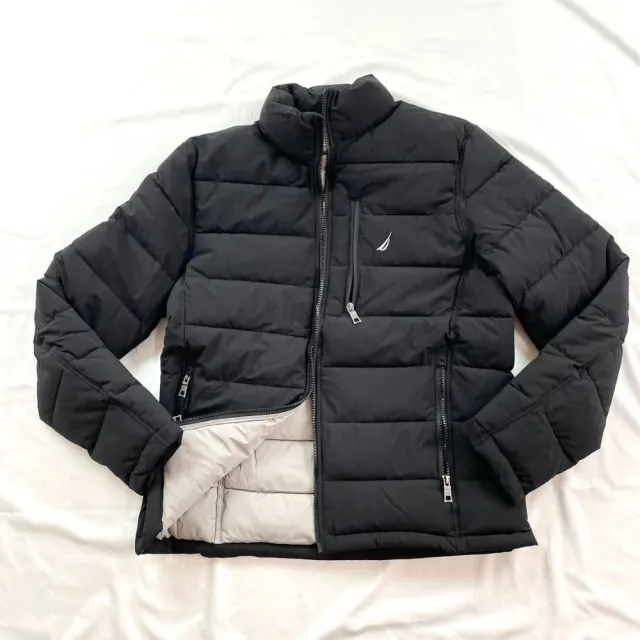 【NAUTICA】舖棉外套 繡標 防水 防風 帆船 外套 科技棉 無帽 外套 平輸品(舖棉外套9641)
