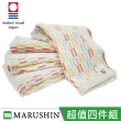 【Marushin 丸真】今治繽紛系列毛浴巾超值4件組(毛巾x2 浴巾x2)