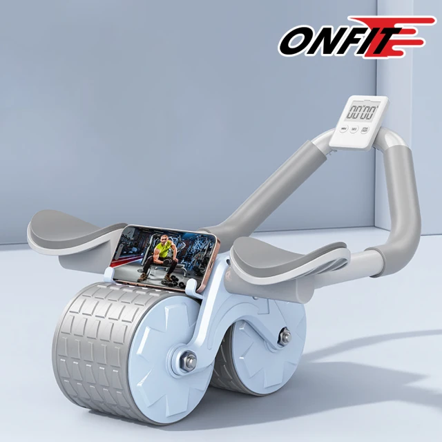 ONFITONFIT 三合一平板支撐健腹輪 自動回彈場克健腹機(JF101)