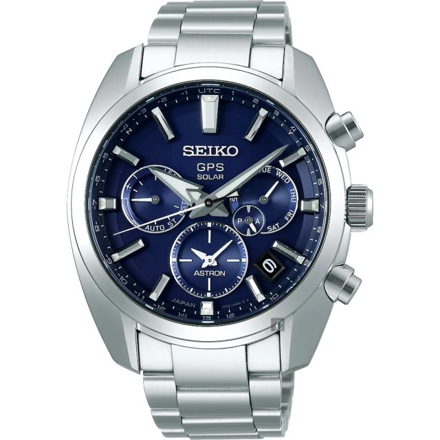 SEIKO 精工SEIKO 精工 Astron 5X53 雙時區太陽能GPS衛星定位手錶 新年禮物(SSH019J1/5X53-0AJ0B)