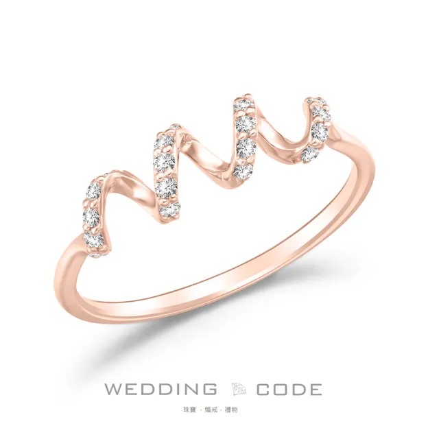 【WEDDING CODE】14K金 10分鑽石女戒 4584(天然鑽石 對戒 618 禮物)