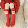 【安朵童舖】現貨韓版女童薄款小熊長筒襪兒童毛絨小熊襪長筒襪襪子童裝