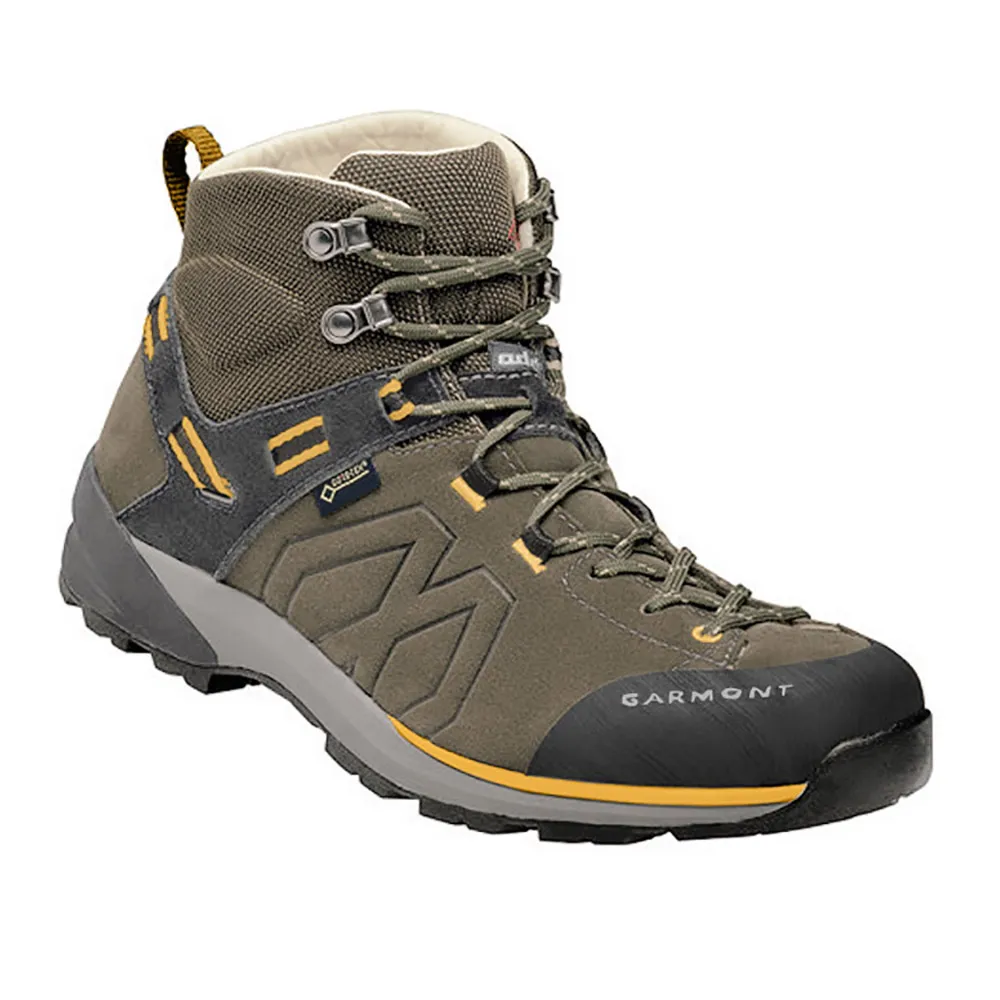 【GARMONT】男款GTX中筒郊山健走鞋Santiago GTX 002630(GoreTex 防水透氣 黃金大底 登山健行)