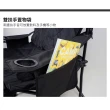 【NUIT 努特】Lazy 雷利 低腳雙人椅 雙人沙發椅 摺疊椅 折合椅 折疊沙發  露營椅 耐重160KG(NTC97BK)