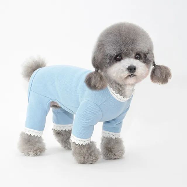 【pettrip】花邊四腳衣(秋冬款寵物服飾 寵物打底衣 內搭衣 貓狗衣服)