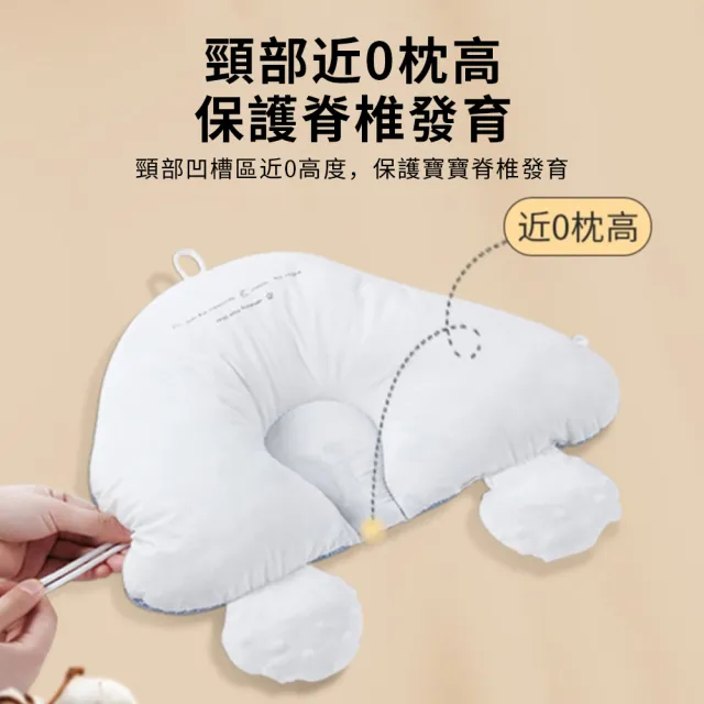 【QLZHS】新生兒安撫定型枕 防側翻枕 寶寶頭型矯正枕頭 防驚跳睡抱枕