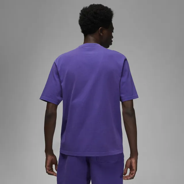 【NIKE 耐吉】上衣 男款 Jordan 喬丹 短袖上衣 Air Jordan x Wordmark 紫色(DV6466-514)