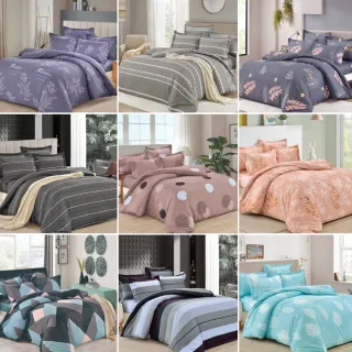 【MOONSTROLL 月行寢居】台灣製 磨毛單人床包枕套組(枕套 床包 枕頭套 床單套 單人床包枕套組合)