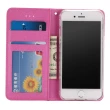 【亞古奇】Apple iPhone 15 Plus 6.7吋 星空粉彩系列皮套-金粉桃