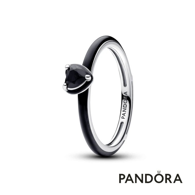 Pandora 官方直營 Pandora ME 黑色脈輪之心戒指