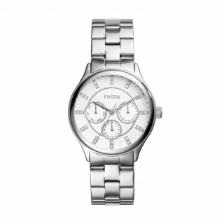 【FOSSIL 官方旗艦館】Modern Sophisticate三眼不鏽鋼指針手錶 36mm BQ1560