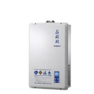 【莊頭北】16公升水量伺服器DC強制排氣熱水器FE式天然氣(TH-7167AFE_NG1基本安裝)