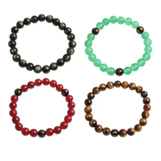 【石頭記】品牌經典-六字真言手鍊 8mm(四材質選)