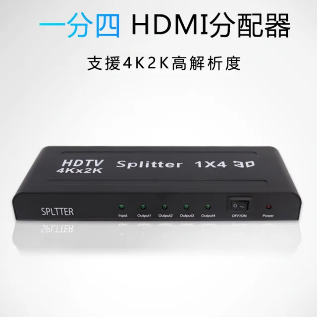 【LineQ】HDMI 4K2K影音1進4出分配器