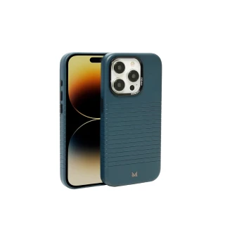【MONOCOZZI】iPhone 15 Pro 皮革磁吸保護殼-午夜藍(MONOCOZZI)