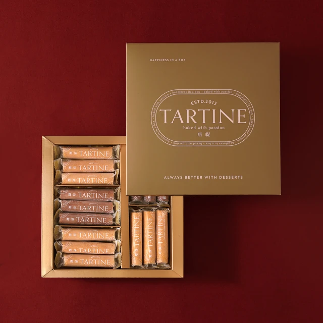 Tartine 唐緹 好運益生菌蛋捲禮盒（15入）(手工蛋捲