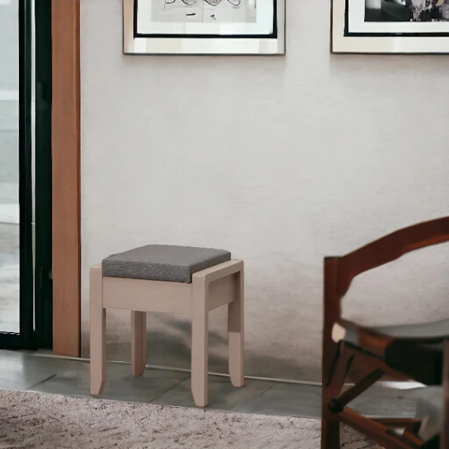 完美主義 OPAL植木可掀式單抽化妝椅(矮凳/椅子/妝台椅)