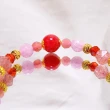 【Miss】薔薇花園/薔薇石 草莓晶 金草莓 紫鋰輝 紅碧璽 紅瑪瑙/天然水晶手鍊/舞動幸福