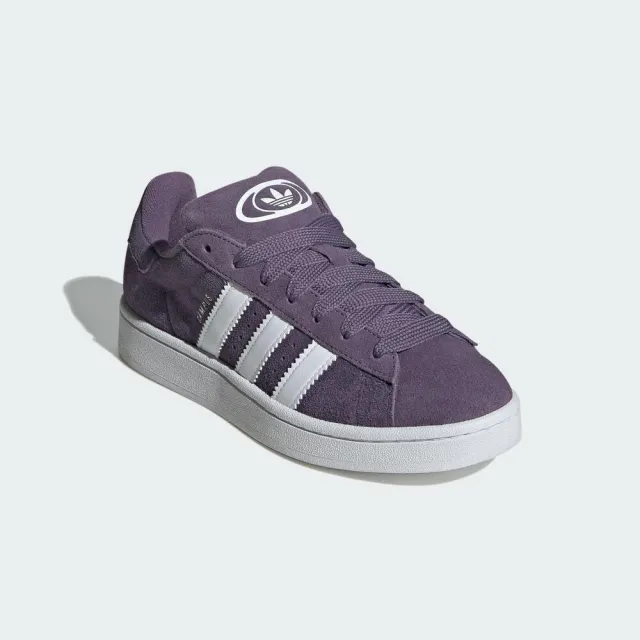 【adidas 愛迪達】Campus 00s W 女 休閒鞋 運動 經典 復古 學院風 麂皮 舒適 穿搭 紫白(ID7038)