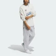 【adidas 愛迪達】WS Sweat Crew M 男 長袖 上衣 亞洲版 運動 休閒 棉質 舒適 灰白(IN0973)