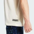 【adidas 愛迪達】Tee 男 短袖 上衣 T恤 亞洲版 運動 休閒 經典 三葉草 棉質 舒適 米白(IV9693)