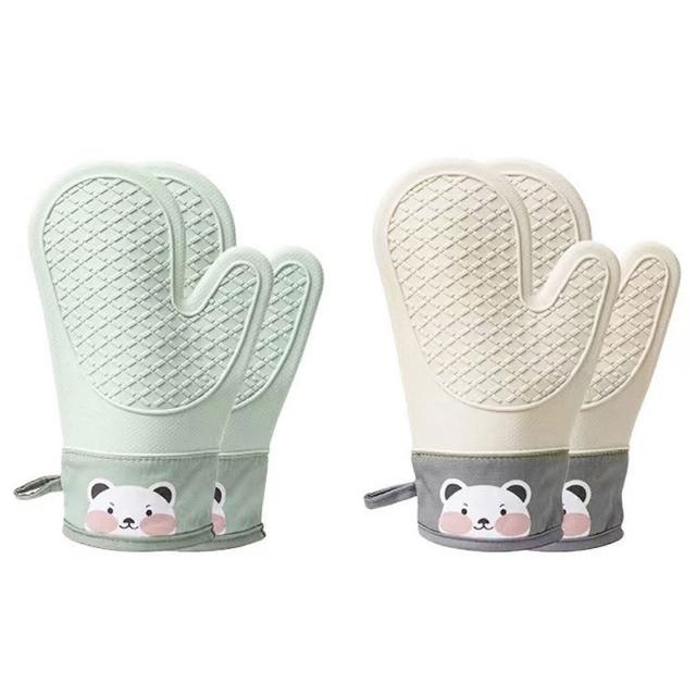 【UOLife】加長加厚  隔熱防燙手套-2入/組(耐熱 防水 止滑)