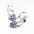 【Alberta】MIT台灣製 7cm 魚口高跟鞋 水鑽亮片花朵透明婚鞋仙女公主單鞋細跟涼鞋 2色