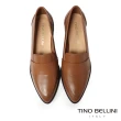 【TINO BELLINI 貝里尼】義大利進口尖頭樂福鞋FWCT026E-N(咖啡色)