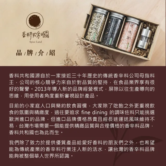 【Spice Land 香料共和國】胡椒原粒四入組(最純粹的4種胡椒風味)
