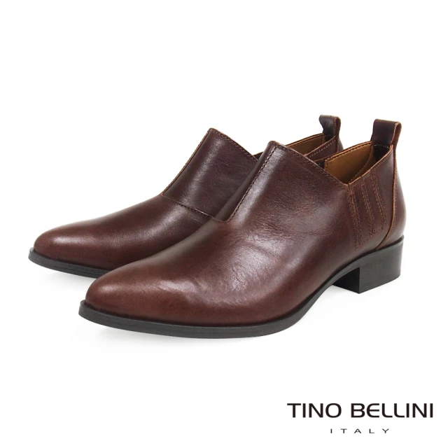 TINO BELLINI 貝里尼TINO BELLINI 貝里尼 義大利進口復古尖頭包鞋FWCV026C-6(可可)