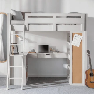 【LEVANA】StudyLoft 書桌高架床(兒童床/成長床/多功能床/書桌床)