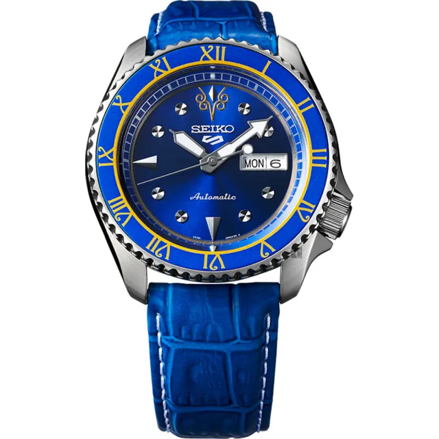 【SEIKO 精工】5 Sports x 快打旋風 春麗 聯名限量機械錶-42.5mm 開學禮 送禮 推薦(SRPF17K1/4R36-08W0B)