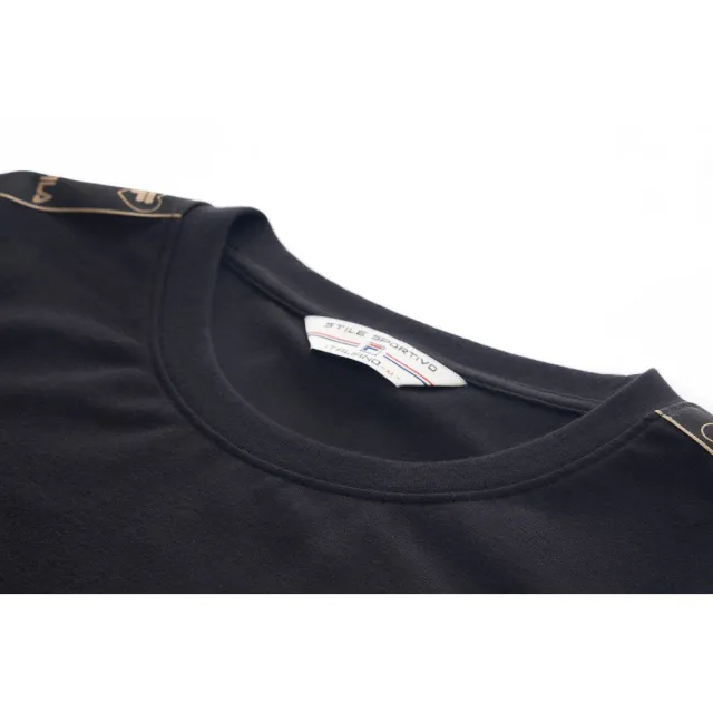 【FILA官方直營】#幻遊世界 女款 短袖圓領T恤-黑(5TEY-1427-BK)