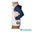 【Columbia 哥倫比亞 官方旗艦】男款-Point Park™UPF40防潑水logo風衣-深藍(UKE00850NY/HS)