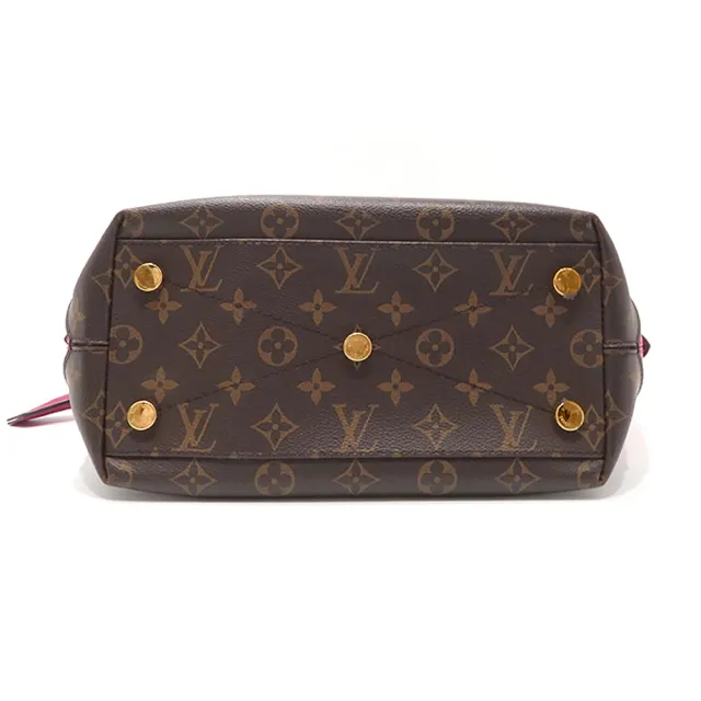 【Louis Vuitton 路易威登】N91662 經典限量秀款鴕鳥皮拼接Monogram花紋手提包(全新展示品-紅色)