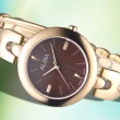【ALBA】雅柏手錶 城市雅致棕色珍珠母貝鍊帶玫瑰金女錶/AH8326X1(保固二年)