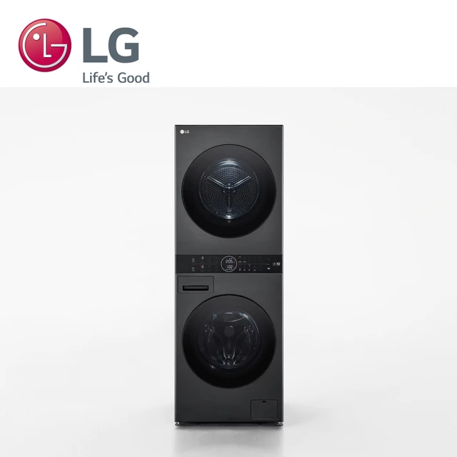 【LG 樂金】LG WashTower AI智控洗乾衣機 尊爵黑｜洗衣13公斤+乾衣10公斤(WD-S1310B)