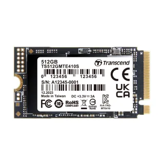 【Transcend 創見】MTE410S 512GB M.2 2242 PCIe Gen4x4 SSD固態硬碟(TS512GMTE410S)