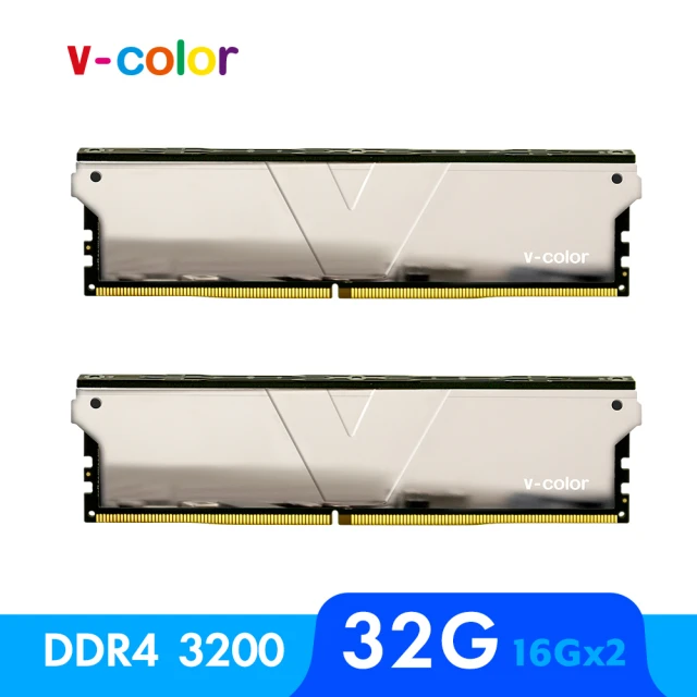 v-colorv-color 全何 SKYWALKER PLUS DDR4 3200 32GB kit 16GBx2(桌上型超頻記憶體)