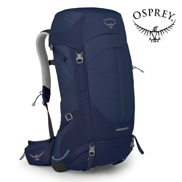 Osprey Stratos 36 透氣網架健行登山背包 36L 男款 海鯨藍(登山背包 健行背包 運動背包)